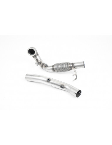 Milltek Turbo Downpipe with replacement particulate filter or Hi-Flow catalyst HJS Race Golf 7.5 GTI TCR Performance