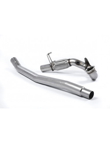 Descente Turbo Downpipe Milltek avec remplacement catalyseur ou catalyseur Hi-Flow HJS ou Race pour Volkswagen Jetta 7 2.0 TSI