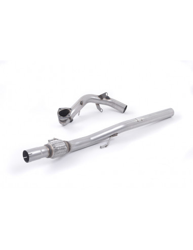 Milltek stainless steel Turbo downpipe with catalyst replacement Volkswagen Polo 6R 1.4 TSI 180cv DSG7