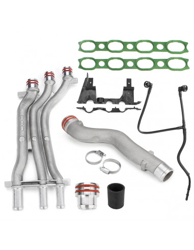 ALUMINUM water pipe kit for Porsche Cayenne 955 4.5 V8 from 2003 to 2006