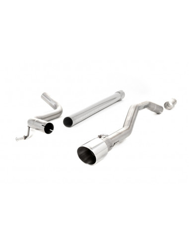Milltek stainless steel exhaust line after original catalyst with or without intermediate silencer VW Up GTI 1.0 TSI 90hp 115hp