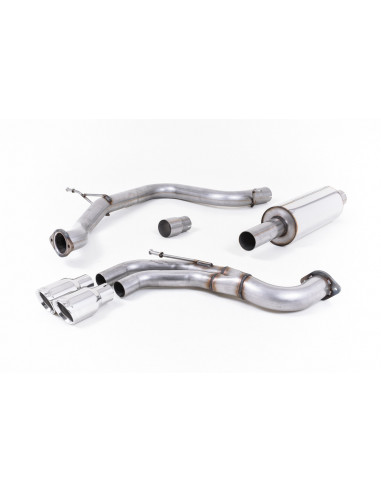 Exhaust line Milltek stainless steel after the original catalyst with or without intermediate silencer Seat Leon 5F FR 2.0 TDI