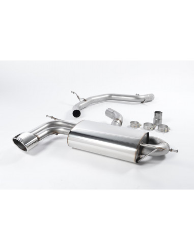 Milltek exhaust line after original catalyst with or without intermediate silencer approved or not Seat Leon 1P 2.0 TFSI