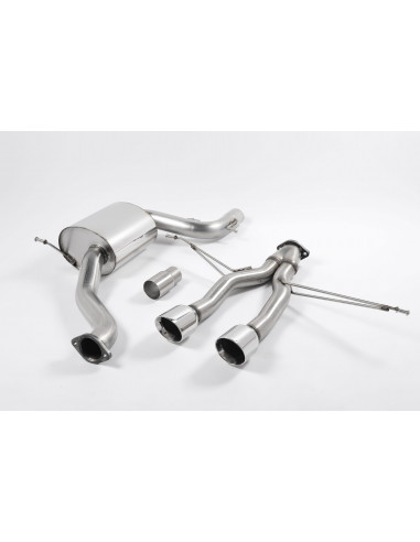 Milltek steel exhaust line after original catalyst with or without intermediate and rear silencer Leon Cupra R 1P 2.0 TSI