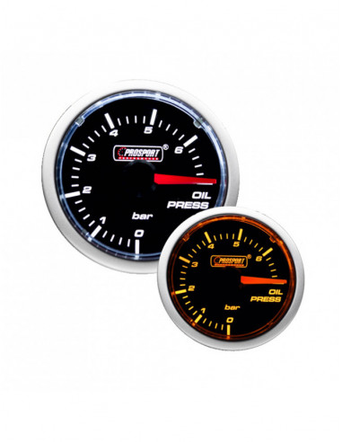 Prosport Oil Pressure Gauge 52mm 0 to 7 bars with probe and wiring