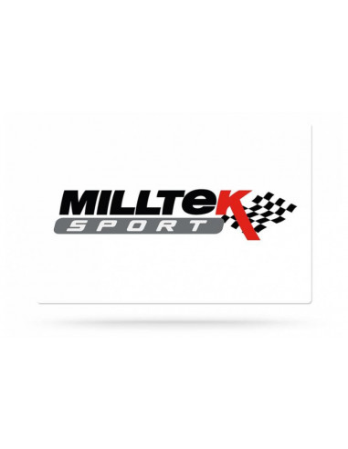 Complete line Milltek 76mm with decatalyst or sport cat + intermediate silencer and without rear Leon Cupra R 1P 2.0 TSI