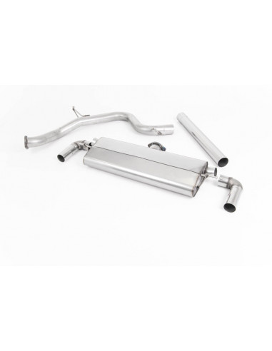 Milltek stainless steel exhaust line after original catalyst with or without primary and intermediate silencer Leon Cupra 5F TSI