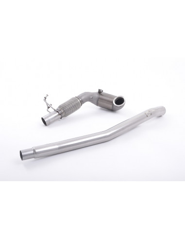 Descente turbo downpipe inox Milltek remplacement catalyseur ou catalyseur Hi-Flow HJS ou Race SEAT Leon ST Cupra 2.0 TSI 4drive