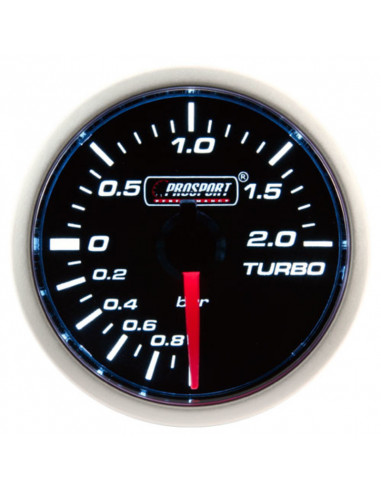 Manomètre Pression Turbo Prosport 52mm -1 à 2 bars