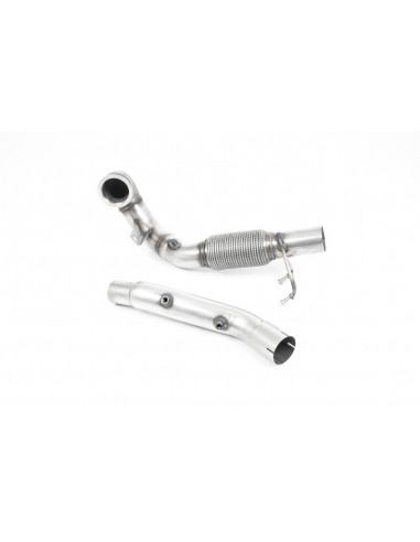 Milltek stainless steel turbo downpipe with replacement catalyst or Hi-Flow catalyst HJS Race Seat Leon Cupra 5F TSI 290cv