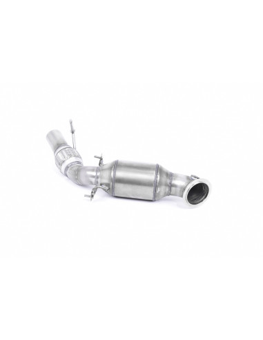 Milltek turbo downpipe with Hi-Flow HJS Euro 5/6 200 cell catalyst CE approved for BMW 1 series F20 F21 114i 118i 120i