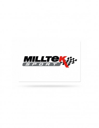 Línea acero Milltek después filtro partículas con válvula en silenciador trasero y homologado BMW serie 1 F40 128ti 5 puertas