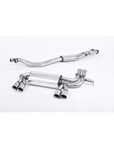 Milltek stainless steel exhaust line after original catalyst and with intermediate silencer for BMW M3 E46 CLS 3.2