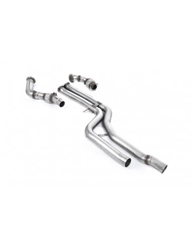 Milltek stainless steel downpipe with primary and secondary decatalyst with or without Hi-Flow sport catalyst 200 BMW M3 M4 F80 