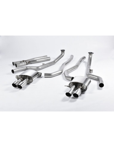 Milltek stainless steel catback without intermediate silencer CE approved for BMW M5 F10 Sedan M Twin Power Turbo V8