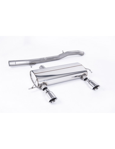 76.20mm Milltek stainless steel exhaust line after catalyst with or without intermediate silencer Audi TT 8N 1.8 Turbo 20VT Quat