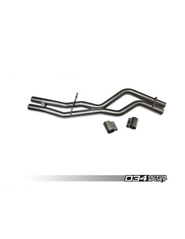 Exhaust resonator suppression tube RES-X and X-PIPE 034Motorsport for AUDI SQ5 B9 B9.5 3.0 TFSI from 2018