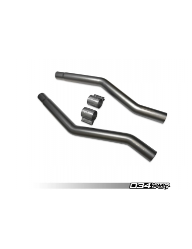 RES-X and X-PIPE 034Motorsport exhaust resonator suppression tube for AUDI RS5 B9 B9.5 2.9 TFSI from 2018