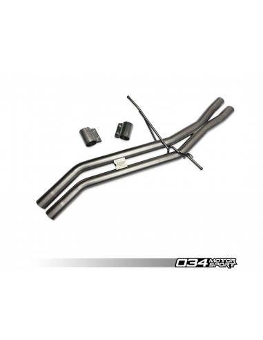 Exhaust resonator suppression tube RES-X and X-PIPE 034Motorsport for AUDI Q5 SQ5 B8 B8.5 3.0 TFSI until 2017