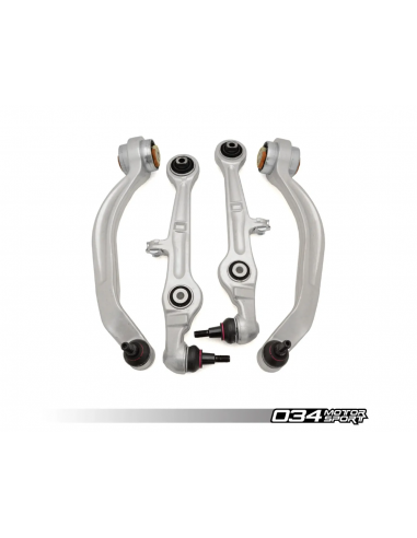 Kit bras de suspensions aluminium inférieur renforcés 034Motorsport pour AUDI A4 S4 RS4 B6 B7