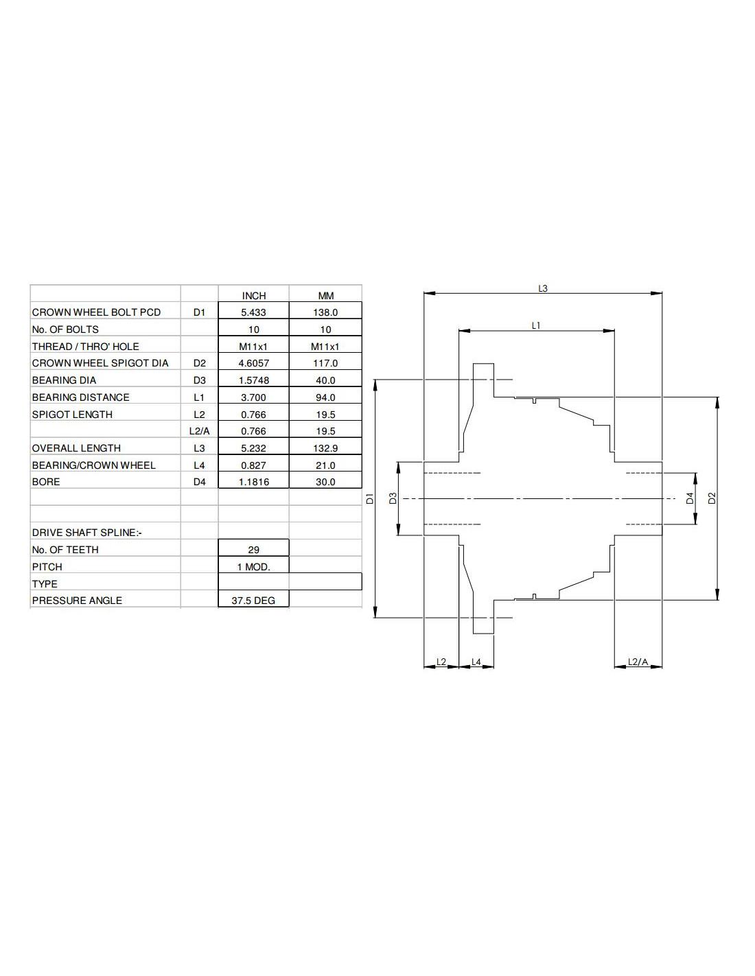 Selflocking limited slip differential QUAIFE for LOTUS Elise K and MGF with Rover PG1 gearbox