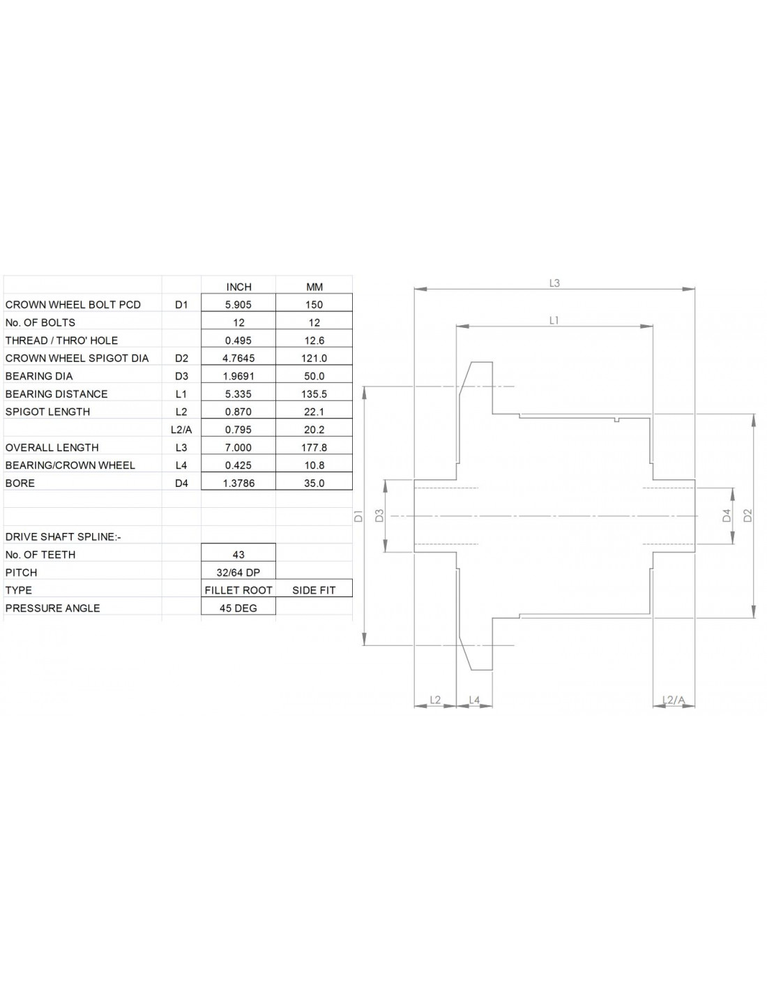 QUAIFE selflocking limited slip differential for Porsche 911 type 996