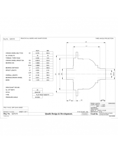 Autobloquant a différentiel glissement limité QUAIFE pour LOTUS Evora ou Exige V6 boîte EA60 et BG6