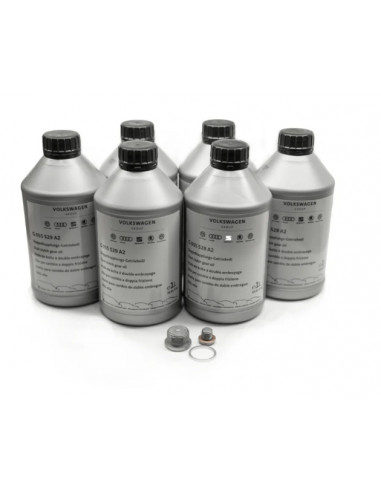 Kit de drenaje de caja de cambios DSG DSG7 DQ380 DQ381 – ACEITE + FILTRO + JUNTA + TAPÓN – PIEZA 100% ORIGINAL VW / AUDI