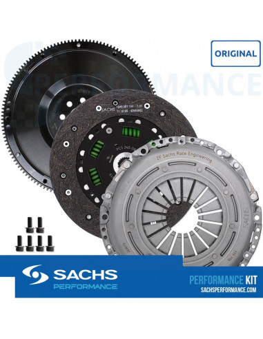 Kit embrayage et volant moteur renforcé Sachs Performance stage 1 et 2 pour A3 8L Golf 4 TDI Leon 1M 1.9 TDI 130 150cv ARL ASZ