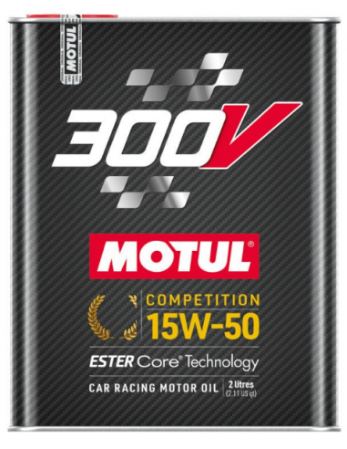 Huile Motul 300V Compétition 15w50 (Bidon de 2L)