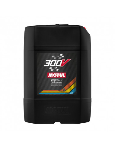 Gros Bidon de 20 Litres d'Huile Motul 300V Compétition 15w50