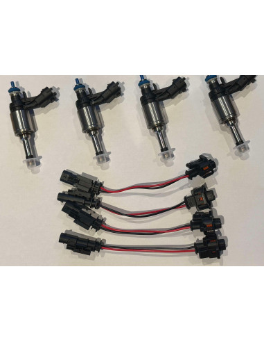 Pack of 4 BOSCH high flow injectors +50% for 2.0 TFSI EA888 GEN 2 engine - Ideal from stage 3 and Ethanol E85 preparation