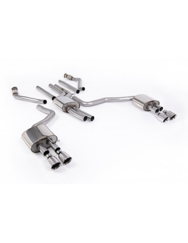 Milltek stainless steel exhaust line after original catalyst for Audi A6 C7.5 3.0 TFSI V6 S-Line - Restyled model only