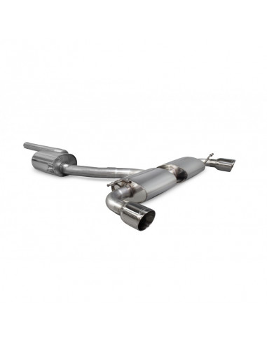 Half-line with or without intermediate silencer Simple or Predator Scorpion for Volkswagen Scirocco R 2.0 TSI