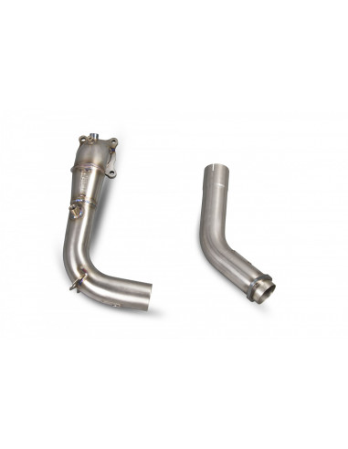 Downpipe decatalysts or sport catalyst SCORPION HONDA Civic Type R FK2 from 2015 to 2017 left hand drive