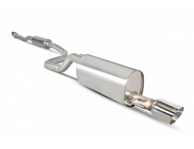 Demi-ligne catback avec ou sans silencieux intermédiaire SCORPION pour OPEL Corsa D 1.4T édition noir de 2012 à 2015