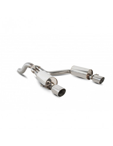 SCORPION Stainless Steel Final Silencer for Opel Corsa D Nurburgring Edition 1.6 16v 210hp