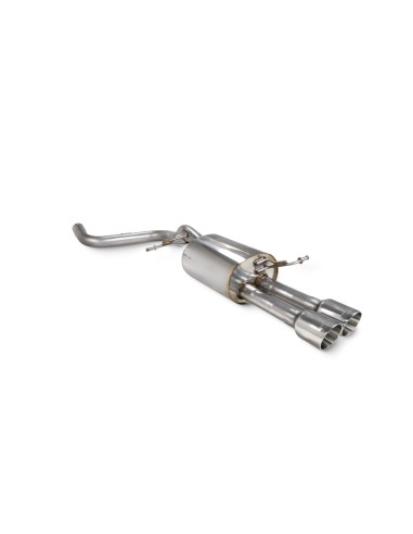 SCORPION stainless steel final silencer for FORD Fiesta MK7 1.0T Ecoboost from 2013 to 2017