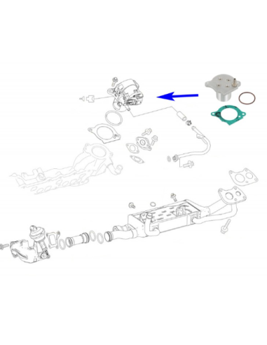 EGR Valve Delete Plug Kit for Mercedes 3.0 CDI Jeep Chrysler 3.0 CRD V6 OM642 WITH Coolant Hose