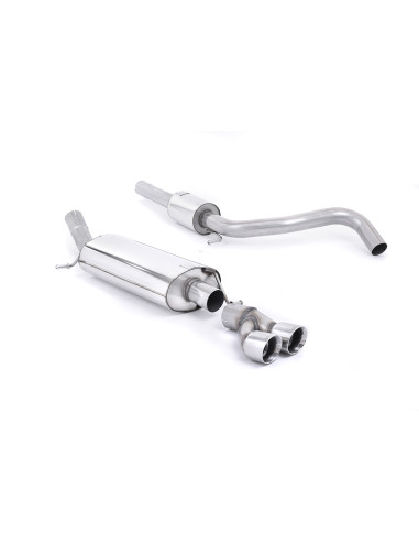 MILLTEK stainless steel exhaust line with or without intermediate silencer after catalyst Audi A1 S-Line 1.4 TFSI 122hp
