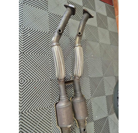 Pack 2 Tresses Échappement Inox pour Golf 5 R32 Audi A3 8P 3.2 & TT 8J 3.2 Passat R36