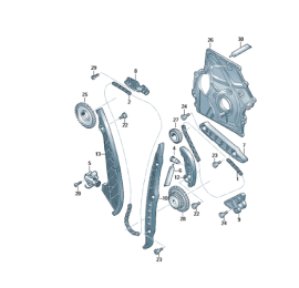 Original VW Timing Chain Kit - Golf 8 R, S3 8Y (2.0 TSI Gen 4)