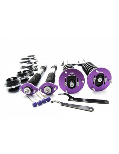 Kit de suspensión roscada D2 Racing Circuit BMW M3 E36 3.0L y 3.2L resortes separados en la parte trasera