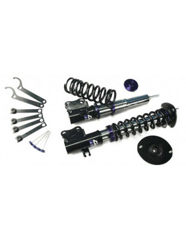 D2 Coilovers Kit Rally Earth / Snow BMW E36 4 cylinder rear springs combined