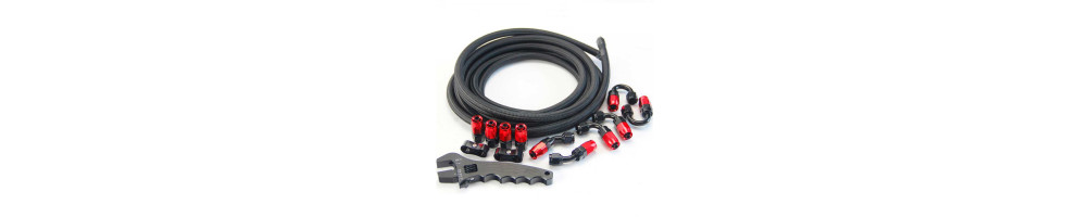 200/210 series braided nylon Dash hose and fitting for fuel system
